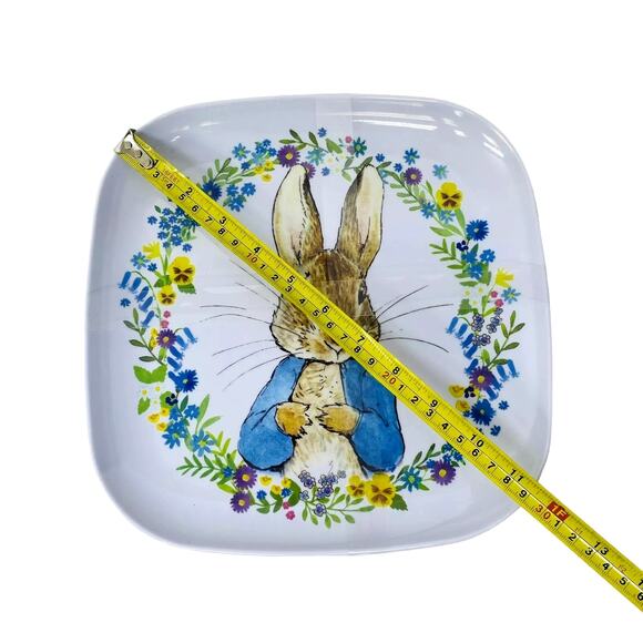 NEW Beatrix Potter Peter Rabbit Melamine Easter Dinner Plates 10" Set of 4 - Picture 7 of 8